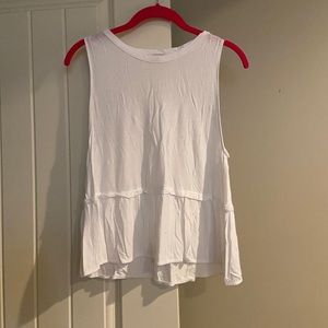 Wilfred White Peplum Tank